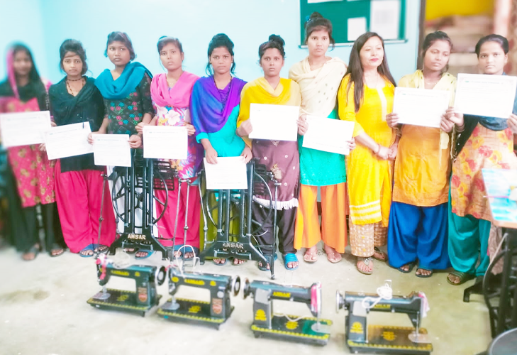 Provided each trainee with a sewing machine